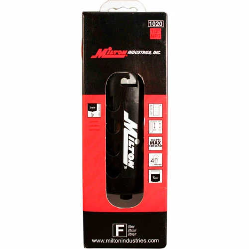 Milton 1020 Micro Filter Polycarbonate Bowl w/Metal Guard 1/2" NPT 150 PSI 40 Micron 2 Milton 1020 Micro Filter Polycarbonate Bowl w/Metal Guard 1/2" NPT 150 PSI 40 Micron - Image 2