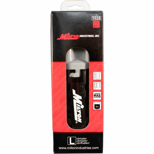 Milton 1028 Precision Lubricator Polycarbonate Bowl w/ Metal Guard 1/4" NPT 150 PSI 5 oz. Bowl 2 Milton 1028 Precision Lubricator Polycarbonate Bowl w/ Metal Guard 1/4" NPT 150 PSI 5 oz. Bowl - Image 2