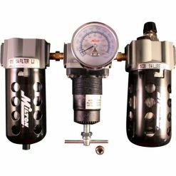 Milton 1100Deluxe Filter/Regulator/LubricatorPoly. Bowl w/Metal Guard1/4" NPT150 PSI40 Micron