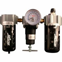 Milton 1101Deluxe Filter/Regulator/LubricatorPoly. Bowl w/Metal Guard3/8" NPT150 PSI40 Micron