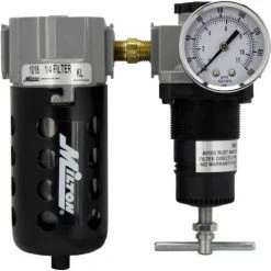 Milton 1106 Deluxe Filter/Regulator Polycarbonate Bowl w/Metal Guard 1/4" NPT 150 PSI 40 Micron