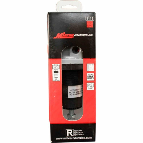 Milton 1115 Regulator 1/2" NPT 250 PSI Gauge Not Included 2 Milton 1115 Regulator 1/2" NPT 250 PSI Gauge Not Included - Image 2