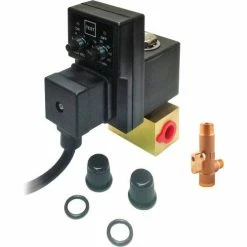 Arrow Pneumatics 5804S, Electric Drain with Strainer, 2.5 GPM, 1/2" NPT, 1-Phase 115V