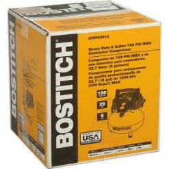 Bostitch BTFP02012, PortableElectirc Air Compressor , 0.8 HP, 6 Gallon, Pancake, 2.6 CFM 18 Bostitch BTFP02012, PortableElectirc Air Compressor , 0.8 HP, 6 Gallon, Pancake, 2.6 CFM -Air Compressors & Accessories shop 602296 04