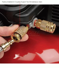 Porter Cable® C2002-WK, Portable Electric Air Compressor, 0.8 HP, 6 Gallon, Pancake, 2.6 CFM -Air Compressors & Accessories shop 602297 5wco