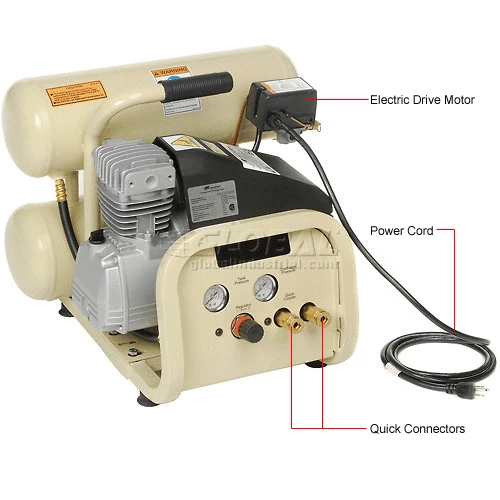 Ingersoll Rand P1IU-A9, Portable Electric Air Compressor, 1 HP, 4 Gallon, Twin Stack, 3.2 CFM 17 Ingersoll Rand P1IU-A9, Portable Electric Air Compressor, 1 HP, 4 Gallon, Twin Stack, 3.2 CFM - Image 17