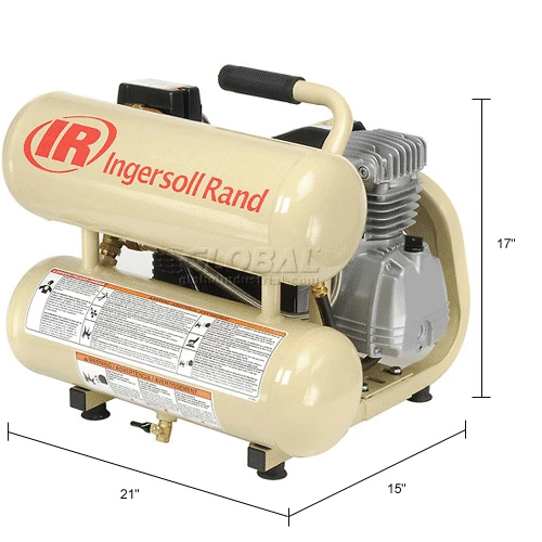 Ingersoll Rand P1IU-A9, Portable Electric Air Compressor, 1 HP, 4 Gallon, Twin Stack, 3.2 CFM 19 Ingersoll Rand P1IU-A9, Portable Electric Air Compressor, 1 HP, 4 Gallon, Twin Stack, 3.2 CFM - Image 19