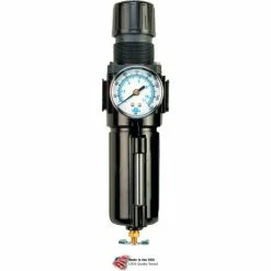 Arrow Pneumatics Arrow Integral Filter/Regulator With Gauge B752GW, Zinc Bowl, 1/4" NPT, 200 PSI