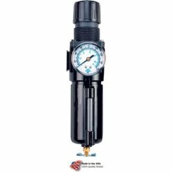 Arrow Pneumatics Arrow Integral Filter/Regulator With Gauge B753GW, Zinc Bowl, 3/8" NPT, 200 PSI