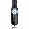 Arrow Pneumatics Arrow Integral Filter/Regulator With Gauge B754FG, Zinc & Polycarbonate Bowl, 1/2" NPT, 150 PSI