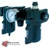 Arrow Pneumatics Arrow 3/8" Modular FRL W/End Ports C33353, Gauge, Poly Bowl, Manual & Arrow Fog Lubricator