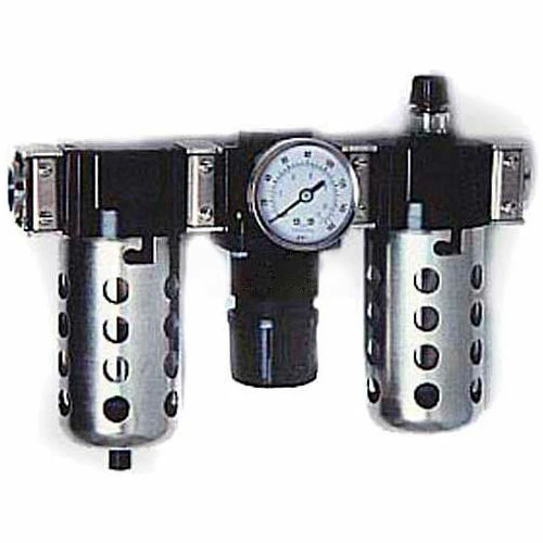 Arrow Pneumatics Arrow 3/4" Modular FRL W/End Ports C33356, Gauge, Poly Bowl, Manual & Ultra Fog Lubricator 1 Arrow Pneumatics Arrow 3/4" Modular FRL W/End Ports C33356, Gauge, Poly Bowl, Manual & Ultra Fog Lubricator