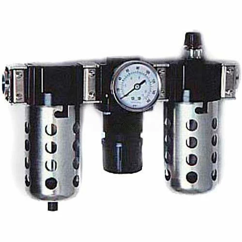 Arrow Pneumatics Arrow 3/8" Modular FRL W/End Ports C33453, Gauge, Poly Bowl, Manual & Ultra Fog Lubricator 1 Arrow Pneumatics Arrow 3/8" Modular FRL W/End Ports C33453, Gauge, Poly Bowl, Manual & Ultra Fog Lubricator