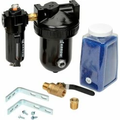 Arrow Pneumatics Arrow Economy StageAir 1 Qt. Desiccant Dryer D7612, Zinc & Aluminum Bowl, 1/2" NPT, 200 PSI