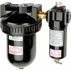 Arrow Pneumatics Arrow Economy StageAir 1 Qt. Desiccant Dryer D7612, Zinc & Aluminum Bowl, 1/2" NPT, 200 PSI -Air Compressors & Accessories shop B601901 02