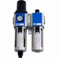 Bimba-Mead FRL Combination MGAFC200-08-SM, Semi-Auto Drain, Polycarbonate Bowl, 1/4" NPT