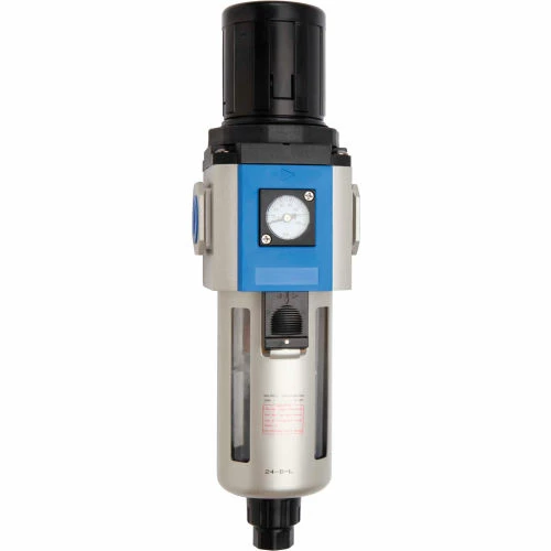 Bimba-Mead, Filter/Regulator, MGFR400-15-S, 1/2" NPT Ports, Semi-Automatic Drain, Polycarbonate Bowl 1 Bimba-Mead, Filter/Regulator, MGFR400-15-S, 1/2" NPT Ports, Semi-Automatic Drain, Polycarbonate Bowl