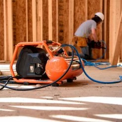 Industrial Air Contractor 1.7 HP 4 Gallon 225 PSI Pro Crew Air Compressor -Air Compressors & Accessories shop C041I Industrial Air Contractor 4 Gallon Air Compressor 1000x1000 300 DPI Photo LL In Use 1