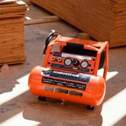 Industrial Air Contractor 1.7 HP 4 Gallon 225 PSI Pro Crew Air Compressor -Air Compressors & Accessories shop C041I Industrial Air Contractor 4 Gallon Air Compressor 1000x1000 300 DPI Photo LL In Use 4