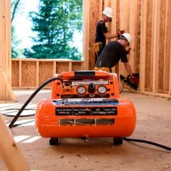 Industrial Air Contractor 1.7 HP 4 Gallon 225 PSI Pro Crew Air Compressor -Air Compressors & Accessories shop C041I Industrial Air Contractor 4 Gallon Air Compressor 1000x1000 300 DPI Photo LL In Use 7