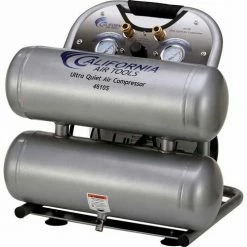 California Air Tools CAT-4610S, Portable Elec Air Compressor, 1 HP, 4.6 Gallon, Twin Stack, 2.2 CFM