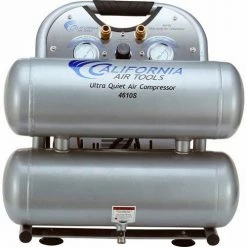 California Air Tools CAT-4610S, Portable Elec Air Compressor, 1 HP, 4.6 Gallon, Twin Stack, 2.2 CFM -Air Compressors & Accessories shop CAT 4610S 2