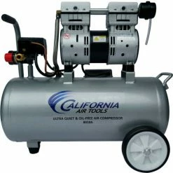 California Air Tools 8010A Ultra Quiet & Oil-Free 1.0 Hp 8.0 Gal. Aluminum Tank Air Compressor