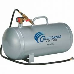 California Air Tools AUX05A, 5 Gallon Lightweight(Rust Free) Portable Aluminum Air Tank, Horizontal -Air Compressors & Accessories shop CAT AUX05A 5
