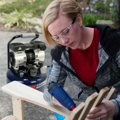 Campbell Hausfeld® DC080500, Quiet Air Portable Compressor, 1 HP, 8 Gal, Horizontal, 2.4 CFM -Air Compressors & Accessories shop DC080500 3