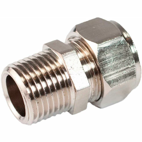 Maxline M8001 Straight Fitting ,1/2" Tubing for 3/8" Male NPT Thread 1 Maxline M8001 Straight Fitting ,1/2" Tubing for 3/8" Male NPT Thread
