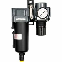 Exelair EX45FR40A-04M Filter/Regulator Metal Bowl 1/2" NPT 145 PSI 40 Micron -Air Compressors & Accessories shop EX45FR40A 04M UOS