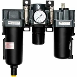 Exelair EX45FRL40A-04M Filter/Regulator/Lubricator Metal Bowl 1/2" NPT 145 PSI 40 Micron -Air Compressors & Accessories shop EX45FRL40A 04M UOS