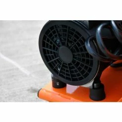 EMAX Portable Silent Air Electric Compressor 1.5 HP 5 Gal 5.29 CFM Dual Regulator -Air Compressors & Accessories shop HP15P005SS side stack motor