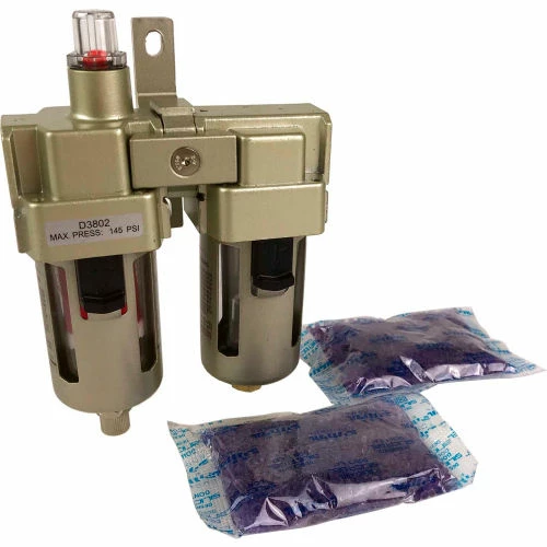 Primefit 3/8" Desiccant Dryer with Oil Removal Filter w/Brass Drain Valve 1 Primefit 3/8" Desiccant Dryer with Oil Removal Filter w/Brass Drain Valve