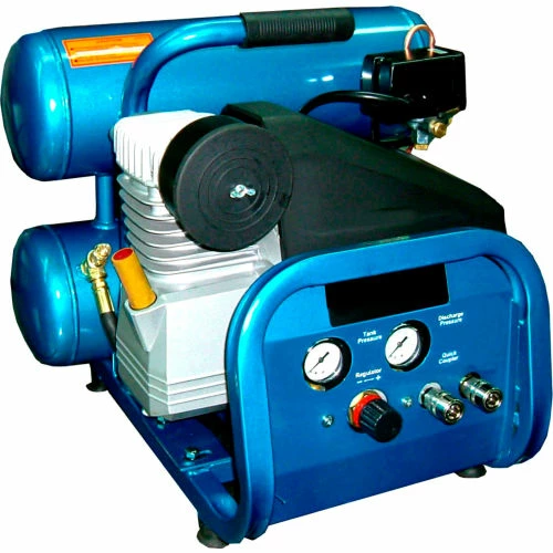 Puma DD2022S, Portable Electric Air Compressor, 1.5 HP, 4 Gallon, Twin Stack, 3.7 CFM 1 Puma DD2022S, Portable Electric Air Compressor, 1.5 HP, 4 Gallon, Twin Stack, 3.7 CFM