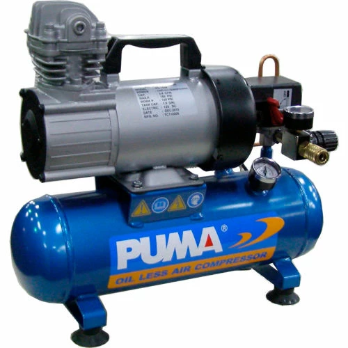 Puma PD1006, Portable Electric Air Compressor, 0.75 HP, 1.5 Gallon, Hot Dog, 1.36 CFM 1 Puma PD1006, Portable Electric Air Compressor, 0.75 HP, 1.5 Gallon, Hot Dog, 1.36 CFM