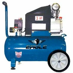 Eagle 653036L, Portable Electric Air Compressor, 3 HP, 6.5 Gallon, Horizontal, 3.0 CFM