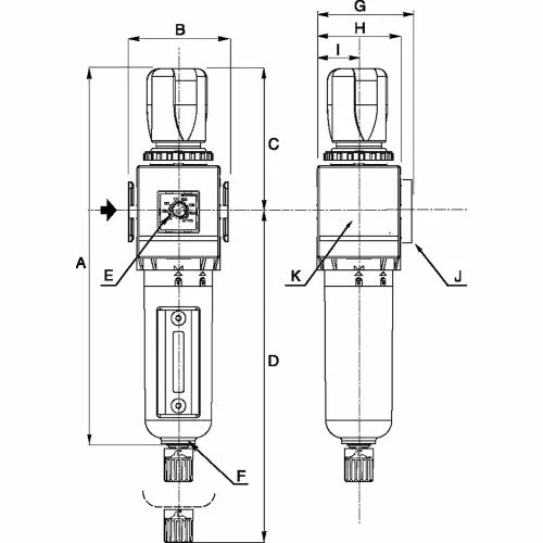 Cejn® Model 652 Air Treatment Filter & Regulator W/ 5 µm Filtration 2 Cejn® Model 652 Air Treatment Filter & Regulator W/ 5 µm Filtration - Image 2
